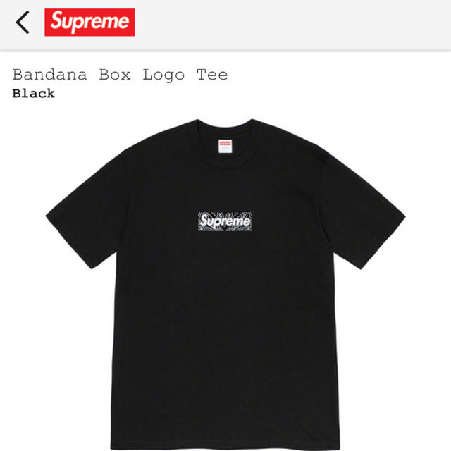 Supreme(シュプリーム)のSupreme Bandana Box Logo Tee メンズのトップス(Tシャツ/カットソー(半袖/袖なし))の商品写真