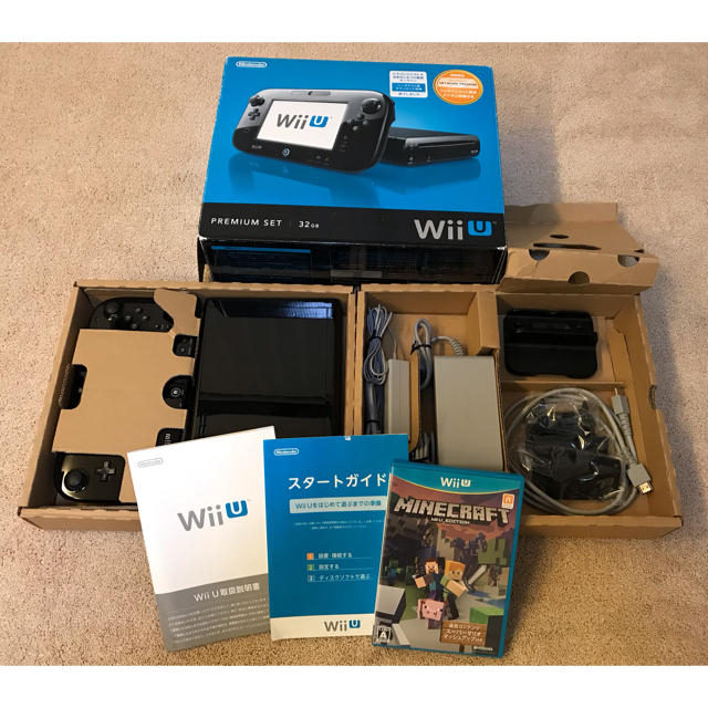 wii U プレミアムセット 32GB カセット付きエンタメ/ホビー