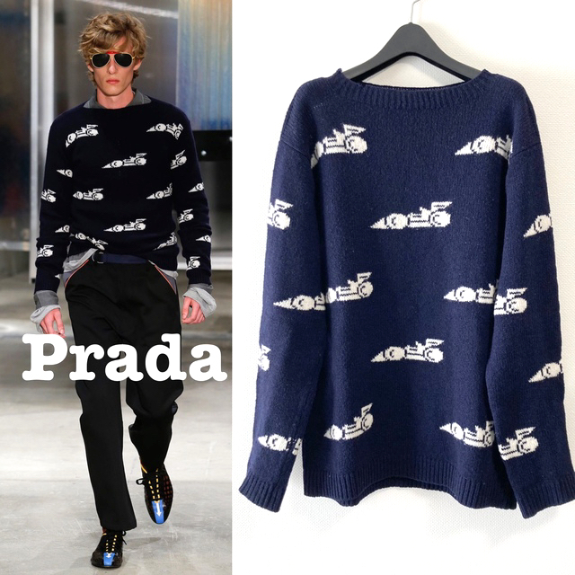 PRADA(プラダ)の2015.SS■PRADA/プラダ サマーニット・セーター レーシング/F1 メンズのトップス(ニット/セーター)の商品写真