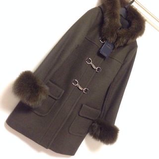 ジャスグリッティー(JUSGLITTY)の新品タグつき♡カーキ色ダッフル(ダッフルコート)