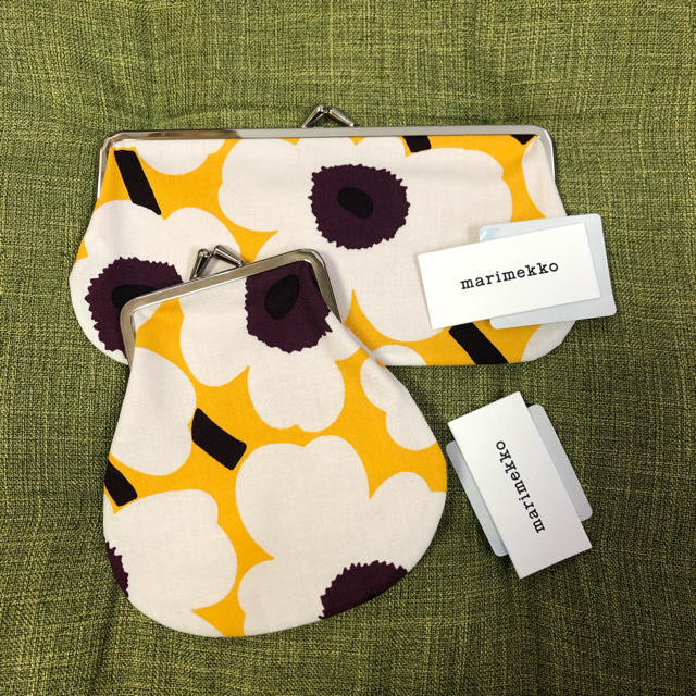 marimekko マリメッコ がま口ポーチ 2個セット