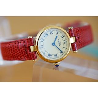 カルティエ(Cartier)の美品 カルティエ マスト ヴァンドーム アイボリー SM Cartier (腕時計)