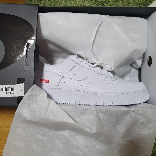 nike air force 1 supreme 27.5cm whiteスニーカー