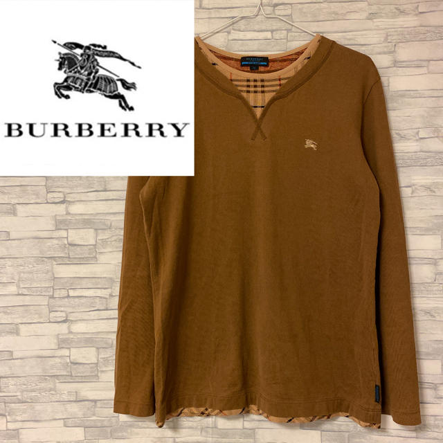 BURBERRY(バーバリー)のバーバリー　ロンT  刺繍ロゴ メンズのトップス(Tシャツ/カットソー(七分/長袖))の商品写真