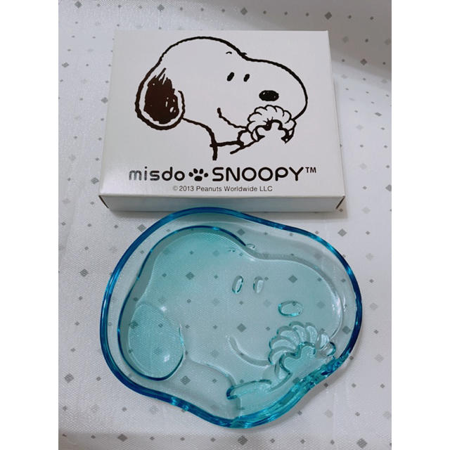 SNOOPY(スヌーピー)のミスド スヌーピー 非売品 ガラス プレート 皿 食器 小物 小皿 SNOOPY エンタメ/ホビーのコレクション(ノベルティグッズ)の商品写真