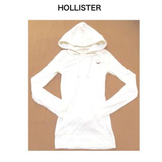 ホリスター(Hollister)のホリスター！パーカー！マーク！白(トレーナー/スウェット)