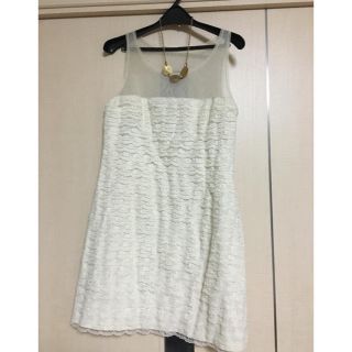 ビーシービージーマックスアズリア(BCBGMAXAZRIA)のBCBG  MAXAZRIA  シースルー×レースワンピース(ミニワンピース)