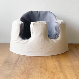 バンボ(Bumbo)のバンボカバー グレー ハンドメイド アイボリー (その他)