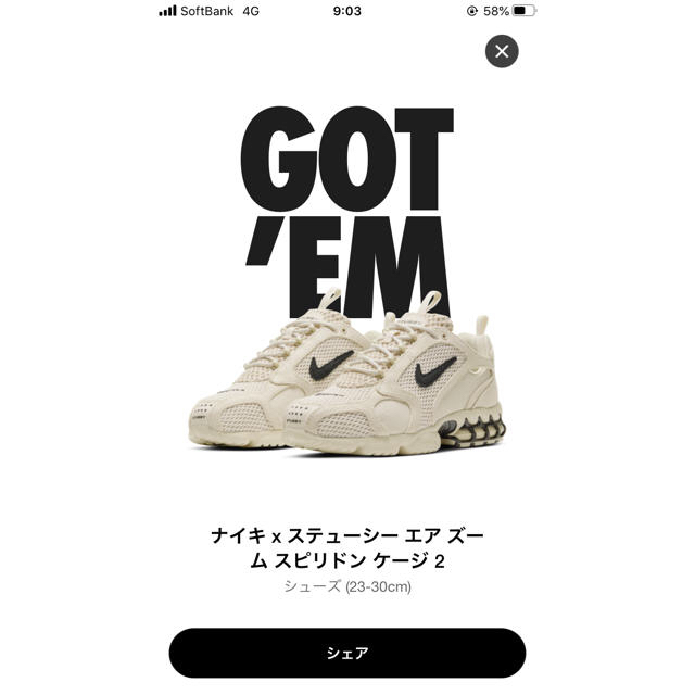 NIKE x STÜSSY エアズームスピリドンケージ2STUSSY