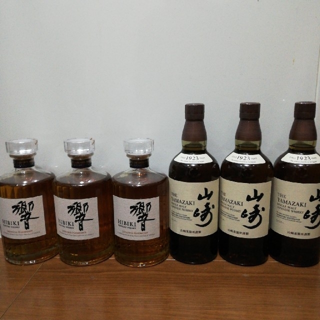 響ジャパニーズハーモニー山崎ノンビンテージ各３本酒