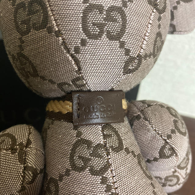 Gucci(グッチ)の【希少】GUCCI  bear ぬいぐるみ　GGライン キッズ/ベビー/マタニティのおもちゃ(ぬいぐるみ/人形)の商品写真