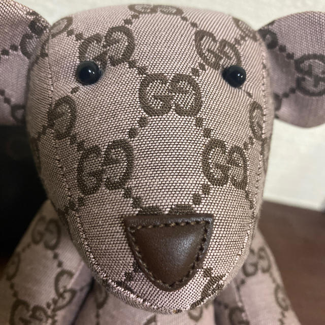 Gucci(グッチ)の【希少】GUCCI  bear ぬいぐるみ　GGライン キッズ/ベビー/マタニティのおもちゃ(ぬいぐるみ/人形)の商品写真