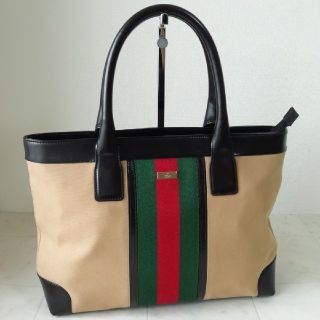 グッチ(Gucci)の【超美品　正規品】グッチ　トートバッグ　シェリーライン(ショルダーバッグ)