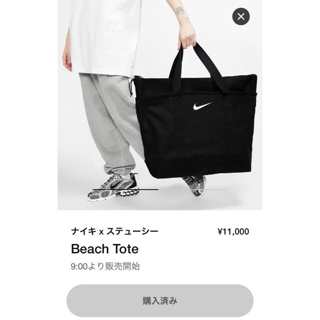 NIKE - NIKE × stussy beach tote ナイキ×ステューシー　トート