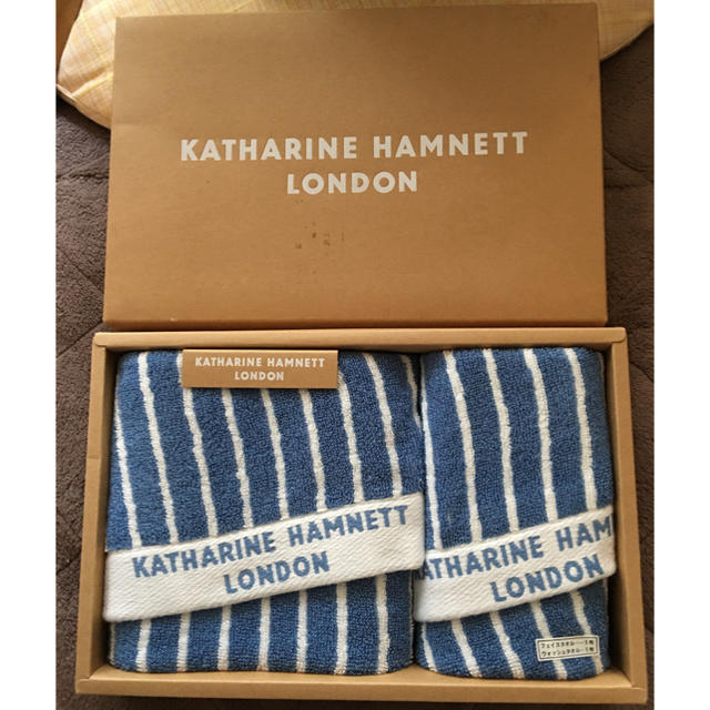 KATHARINE HAMNETT(キャサリンハムネット)のまみ様専用　キャサリンハムレットロンドン　フェイスタオル　ウォッシュタオル インテリア/住まい/日用品の日用品/生活雑貨/旅行(タオル/バス用品)の商品写真