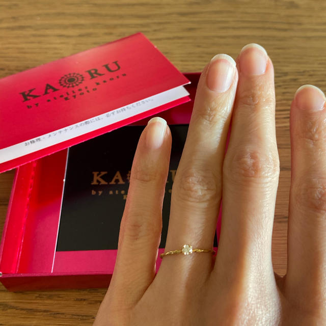 KAORU(カオル)の美品⭐︎KAORU⭐︎ダイヤモンド K18 リング 指輪 定価61000tax レディースのアクセサリー(リング(指輪))の商品写真