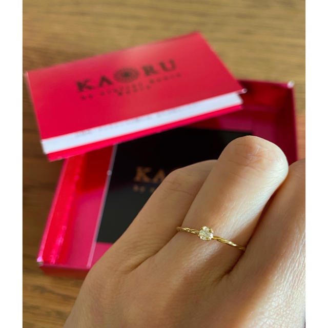 KAORU(カオル)の美品⭐︎KAORU⭐︎ダイヤモンド K18 リング 指輪 定価61000tax レディースのアクセサリー(リング(指輪))の商品写真