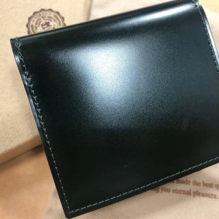 ガンゾ(GANZO)のGANZO CORDOVAN(コードバン)BOX小銭入れ付きコンパクト札入れ(折り財布)