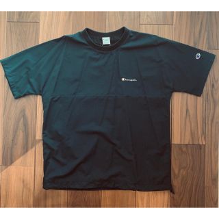 チャンピオン(Champion)の値下げ！　Champion 別注カットソー　ブラック　チャンピオン　Lサイズ(Tシャツ/カットソー(半袖/袖なし))