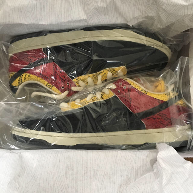 靴/シューズnike dunk low sb coral snake