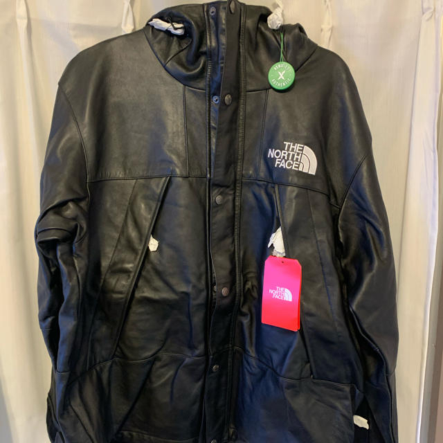 ファッションデザイナー 新品未使用 supreme - Supreme レザー leather northface the マウンテンパーカー