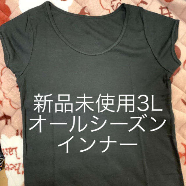 ニッセン(ニッセン)の大きいサイズ　綿混の吸汗速乾素材　3L 3枚セット　レディース  オールシーズン レディースの下着/アンダーウェア(アンダーシャツ/防寒インナー)の商品写真