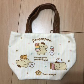 サンリオ(サンリオ)のミニ手提げバッグ　ポムポムプリン(ハンドバッグ)