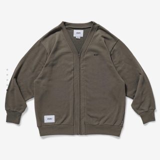 ダブルタップス(W)taps)の20SS WTAPS CLUB/CARDIGAN オリーブドラブ Mサイズ(カーディガン)