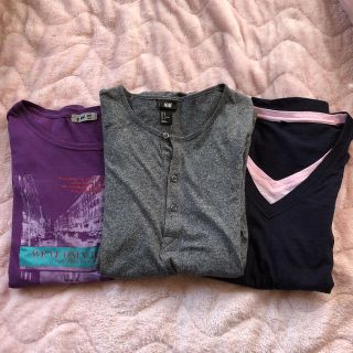 エイチアンドエム(H&M)のH&M 他 Tシャツ3枚セット(Tシャツ/カットソー(七分/長袖))