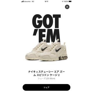 ナイキ(NIKE)のNIKE STUSSY  28cm (スニーカー)