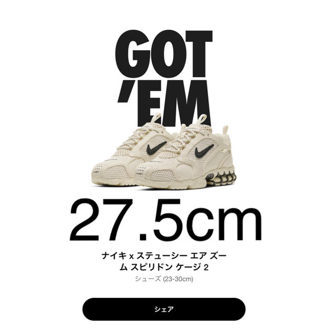 STÜSSY / NIKE AIR ZOOM / FOSSILFOSSILサイズ