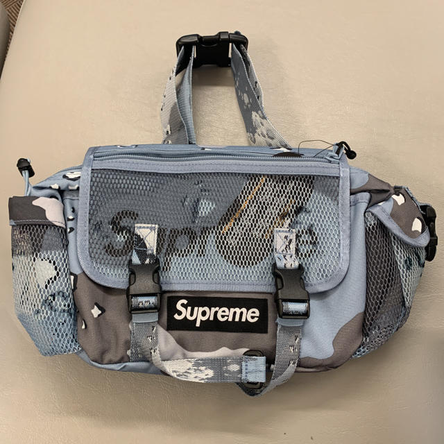 Supreme 2020ss week1 Waist Bag blue camo