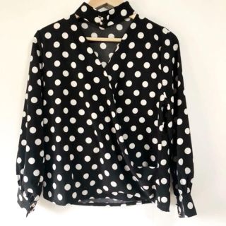 ザラ(ZARA)のぴこさま専用❤️ドット柄❤️ラップ ブラウス(シャツ/ブラウス(長袖/七分))