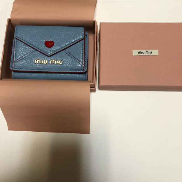 新品未使用 MIUMIU ラブレター財布 正規品 - 財布