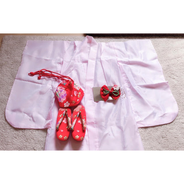 美品　七五三　3歳　着物 キッズ/ベビー/マタニティのキッズ服女の子用(90cm~)(和服/着物)の商品写真