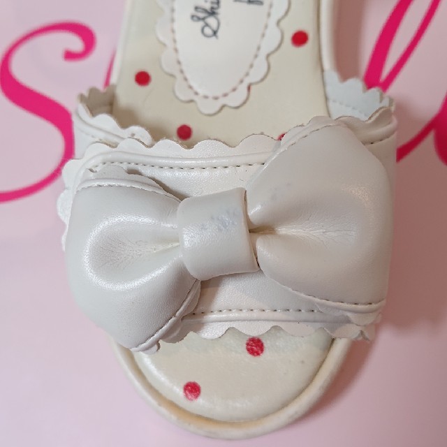 Shirley Temple(シャーリーテンプル)のシャーリーテンプル サンダル 白 14 キッズ/ベビー/マタニティのベビー靴/シューズ(~14cm)(サンダル)の商品写真