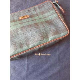 ポロラルフローレン(POLO RALPH LAUREN)の【新品未使用】ポロラルフローレン　クラッチバッグ　ブラックウォッチ(セカンドバッグ/クラッチバッグ)