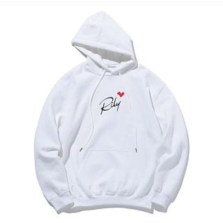 サンダイメジェイソウルブラザーズ(三代目 J Soul Brothers)のRILY Heart Logo Hoodie White Mサイズ(パーカー)