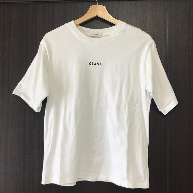 CLANE   ロゴ　白Tシャツ　クラネ