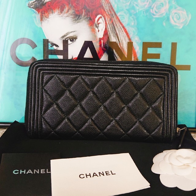 CHANEL(シャネル)のCHANELシャネル【正規品】❇️極美品❇️ボーイシャネル ラウンド 長財布 メンズのファッション小物(長財布)の商品写真