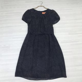 スーナウーナ(SunaUna)の【美品】クリーニング済　SunaUna スーナウーナ　ドット　ワンピース(ひざ丈ワンピース)