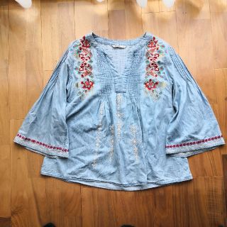 デシグアル(DESIGUAL)のkaju様専用　DESIGUAL デシグアル　チュニック　デニム素材　刺繍(チュニック)