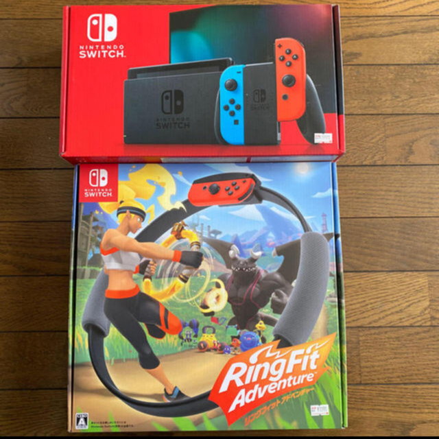 ライトブラウン/ブラック Nintendo Switch リングフィット+ポケモン2