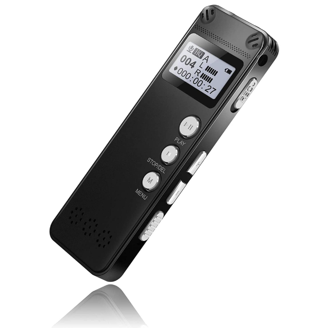 ボイスレコーダー ICレコーダー 8GB 36時間録音 MP3プレーヤー スマホ/家電/カメラのオーディオ機器(ポータブルプレーヤー)の商品写真