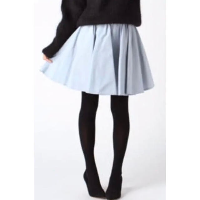 DEUXIEME CLASSE(ドゥーズィエムクラス)の美品 ドゥーズィエムクラス フレア スカート36ブルー レディースのスカート(ひざ丈スカート)の商品写真