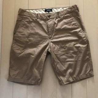 ビームス(BEAMS)のbeams ハーフパンツ　ベージュ　超美品　サイズL(ショートパンツ)