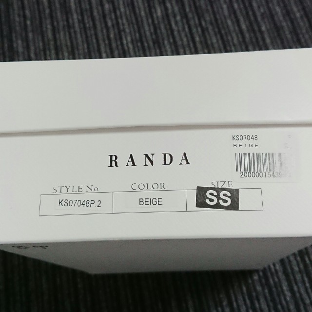 RANDA(ランダ)の＊RANDAベージュストラップサンダルSS 21.5cm小さいサイズ レディースの靴/シューズ(サンダル)の商品写真