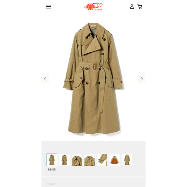 美品* AURALEE オーラリー トレンチコート 【SALE/37%OFF】 38710円