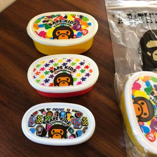 アベイシングエイプ(A BATHING APE)のBAPE  kids  Milo お弁当箱 3in1 可愛い 新品 送料込み(弁当用品)