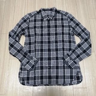 マカフィー(MACPHEE)の【美品】MACPHEE　黒チェックシャツ　サイズ38(シャツ/ブラウス(長袖/七分))